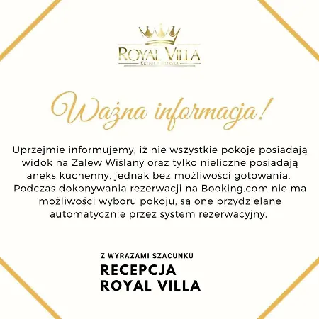 Royal - Adults Only - Z Widokiem Na Zalew Wislany - Jacuzzi W Cenie - Grupa Hotelowa Plazowelove Hotel apartamentowy